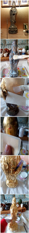 【佛像保养】自己动手怎么给佛像贴金