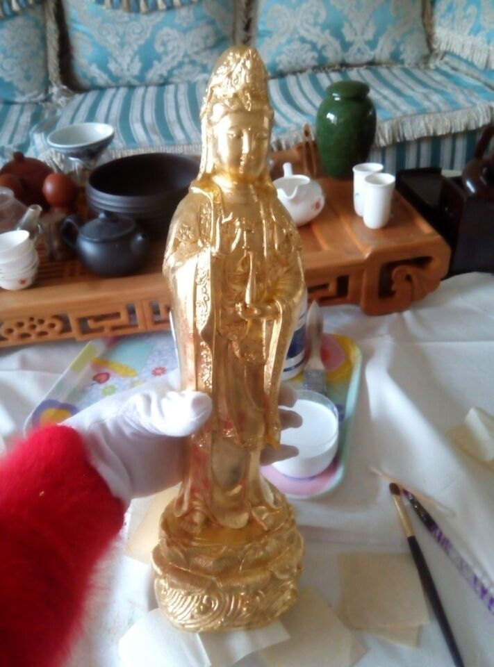 金易佛像贴金工艺有什么程序？