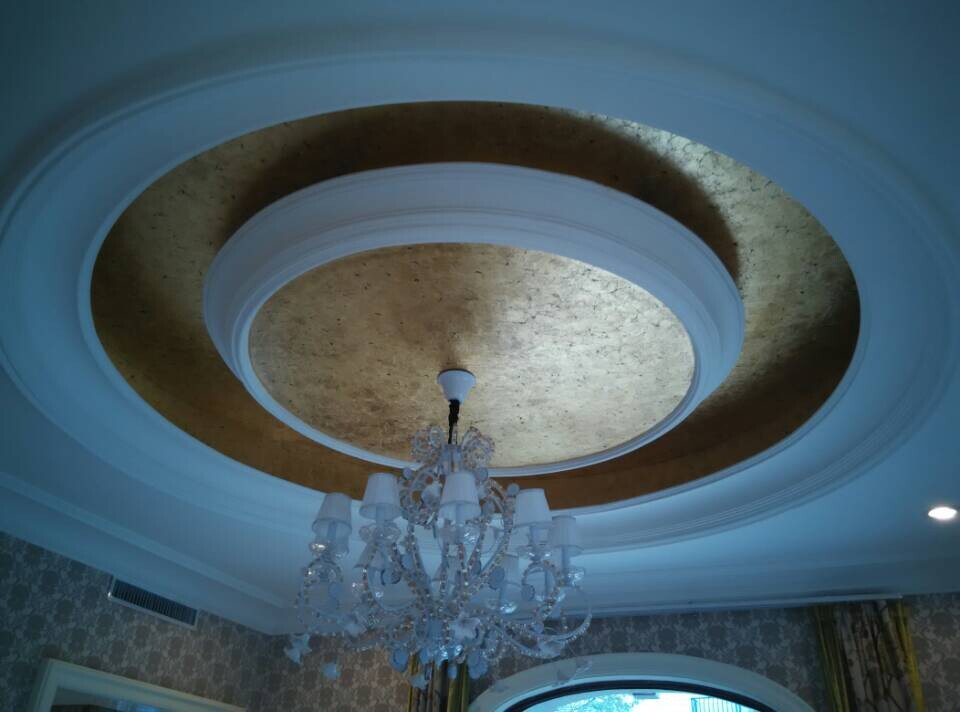 这么好看的金箔吊顶，你们是怎么做到的？