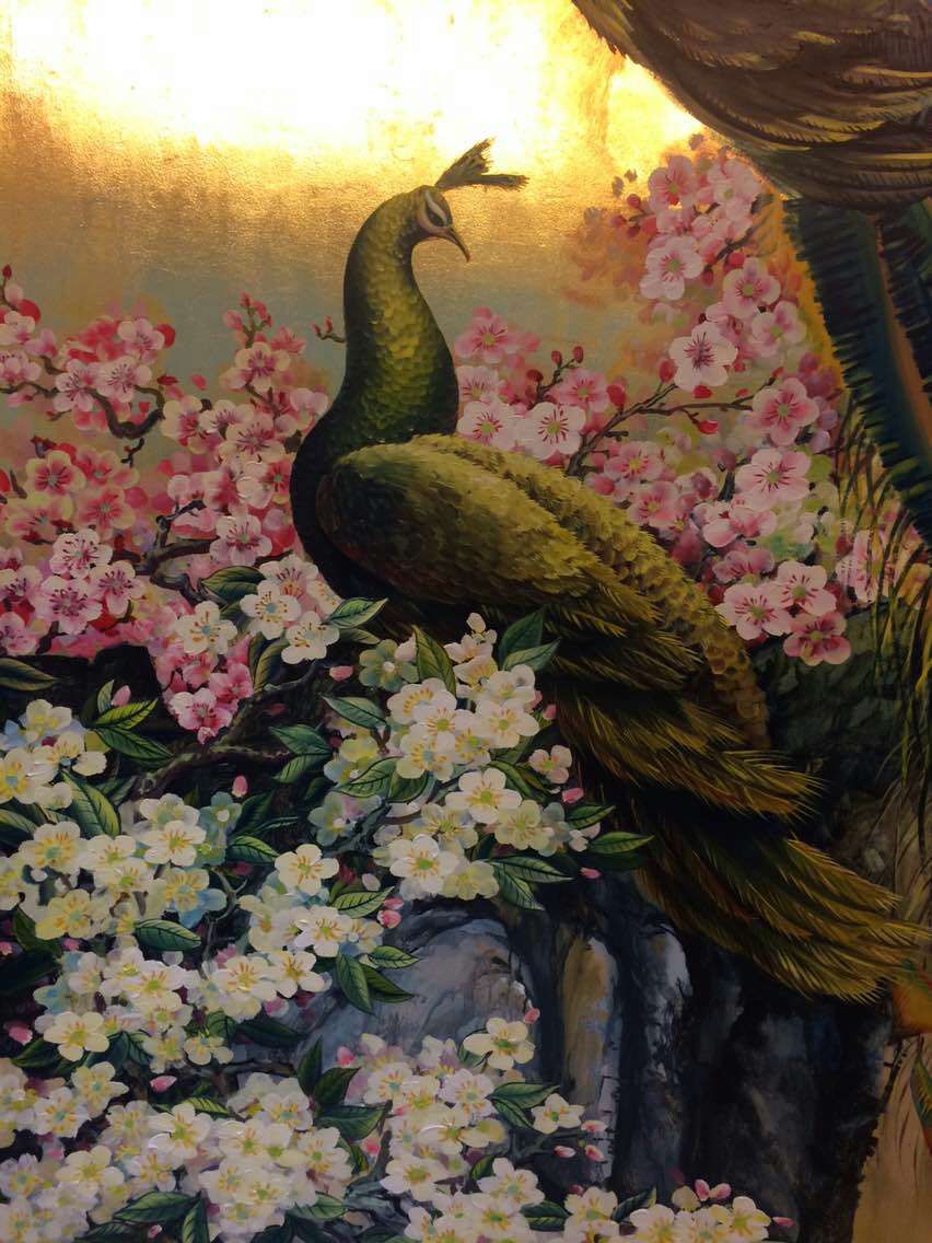 贴金彩画——背景墙的完美诠释