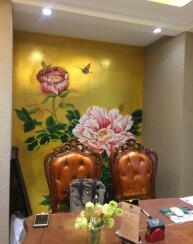 笔尖入画的天下，难敌你一眼回眸的刹那~金易贴金祝新婚快乐！